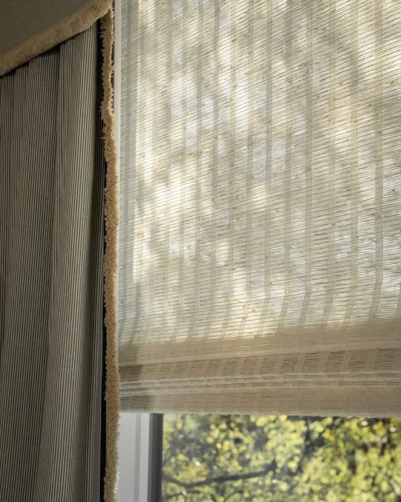 soft drapery + cortina romana